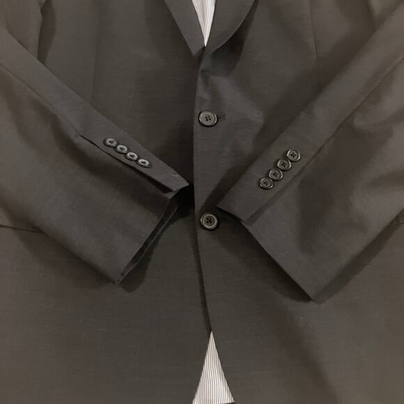 Brooks Brothers Explorer Blazer Jacket 44L Black Madison Fit Two Button Wool - Picture 9 of 13